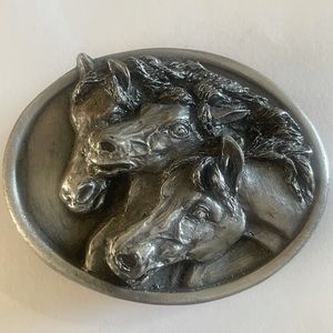 Vintage Bergamot Horse Belt Buckle A-143
